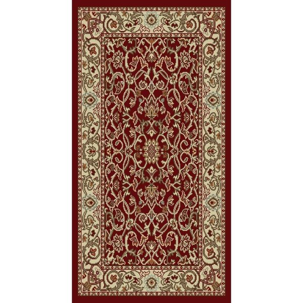 Concord Global 5 ft. 3 in. x 7 ft. 3 in. Chester Flora - Red 97305